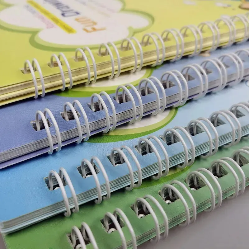 Magic Practice Copybook Set 4 Books, Magic Pen & 10 Ink Refills