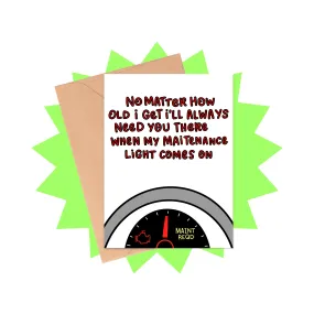 Maintenance Panic Card