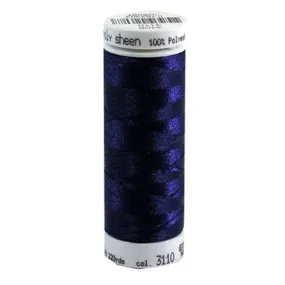 Mettler Polysheen in Dark Ink, 220yd Spool