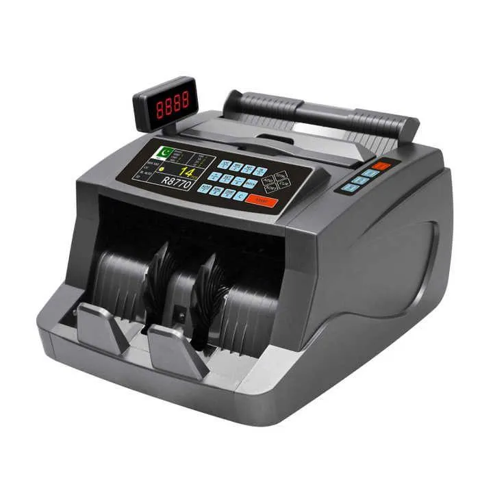 Money Counter Machine with UV/MG/IR/3D Counterfeit Detection | Automatic Currency Counting Machine (LCD Display)