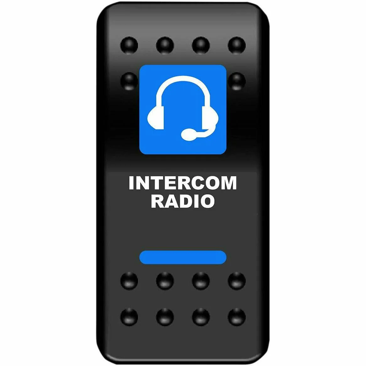 Moose Utility Intercom Radio Rocker Switch (Blue)