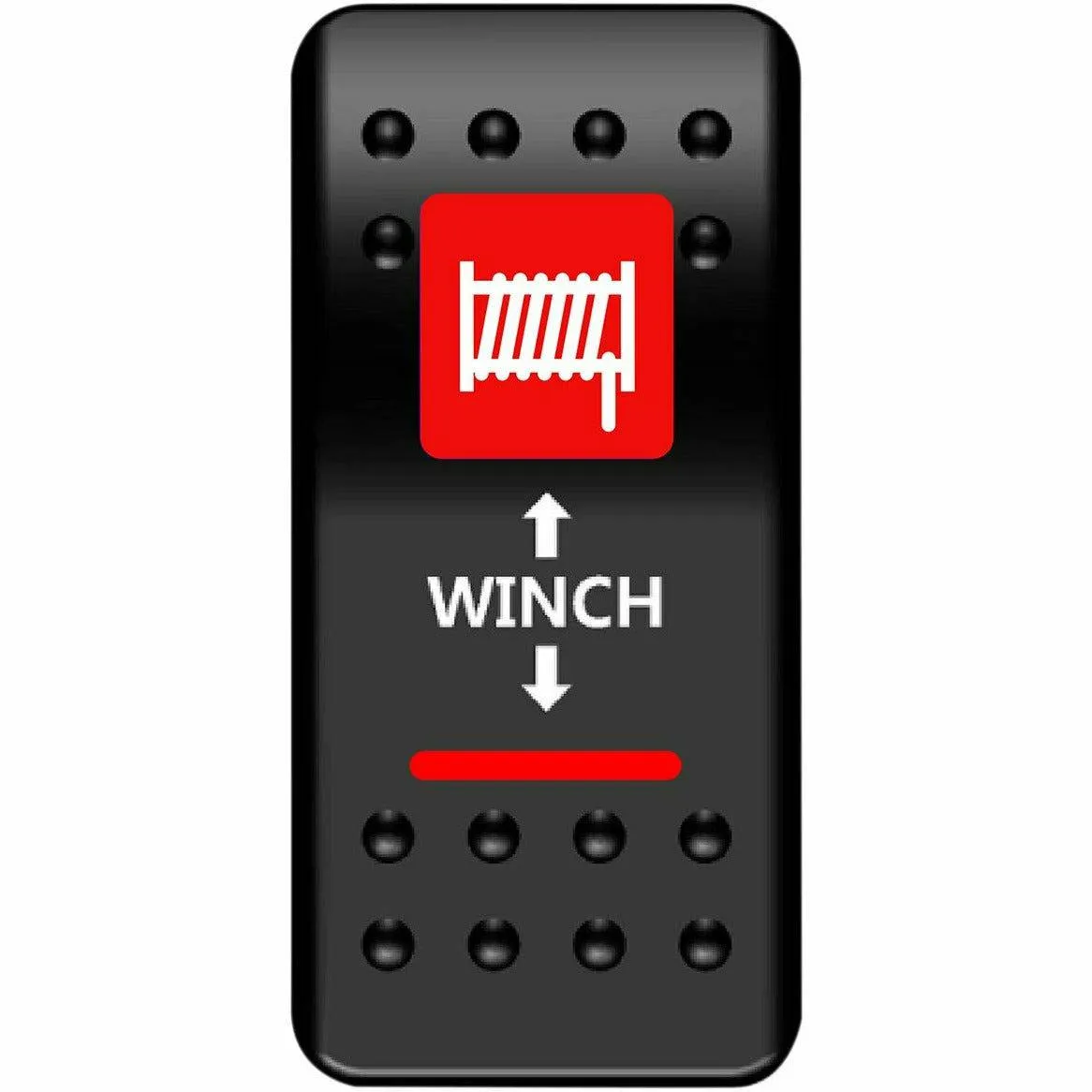 Moose Utility Winch Rocker Switch (Red)