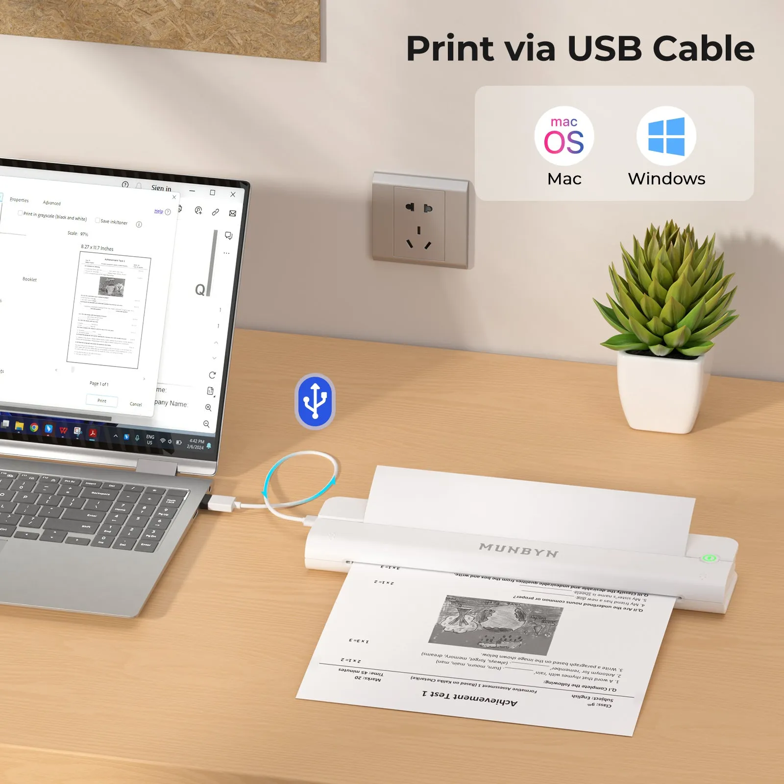MUNBYN ITP02 Wireless Portable Printers