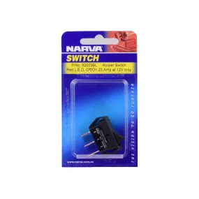 Narva 62003BL Off/On Rocker Switch With Red Led