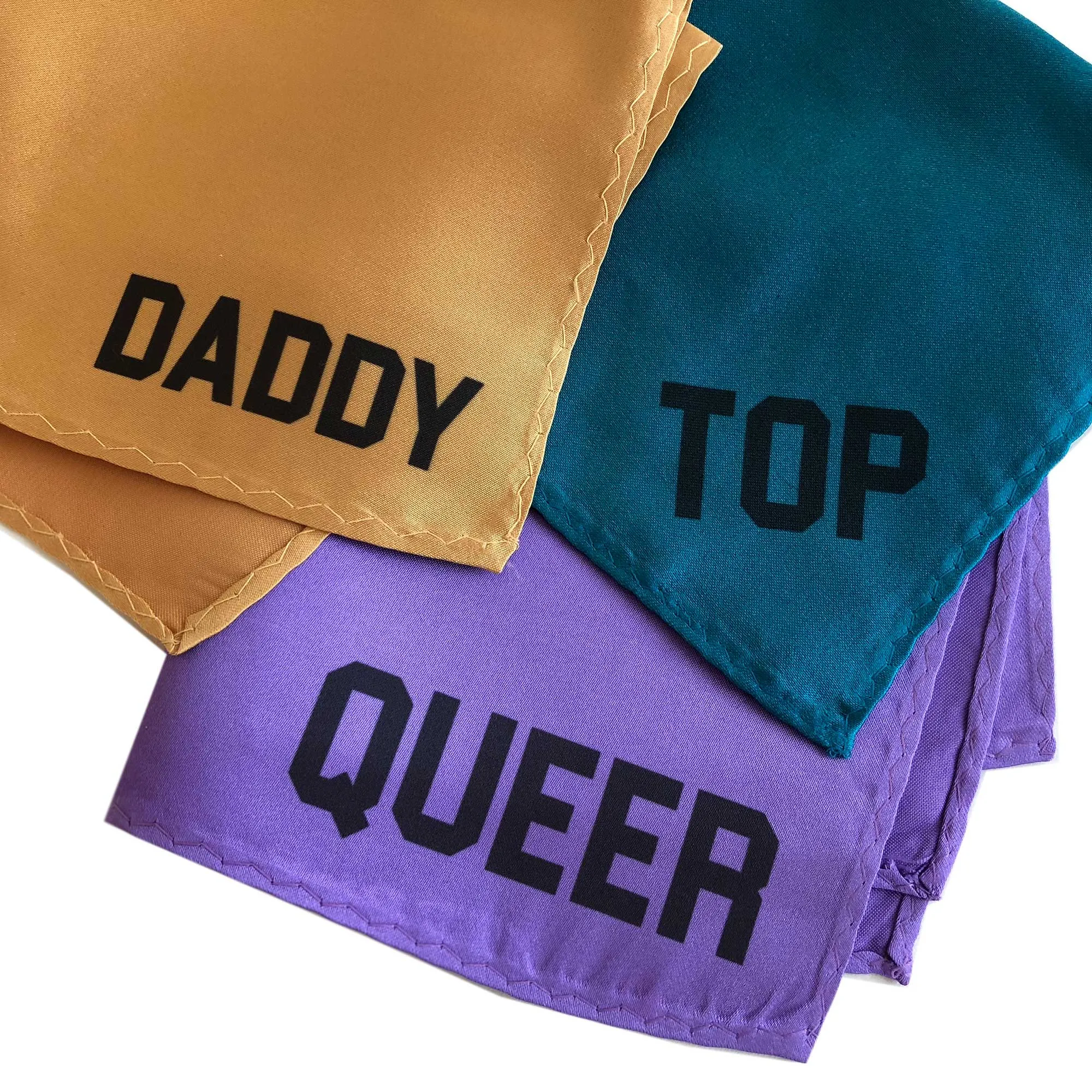 Naughty Hanky: Queer. Printed Pocket Square