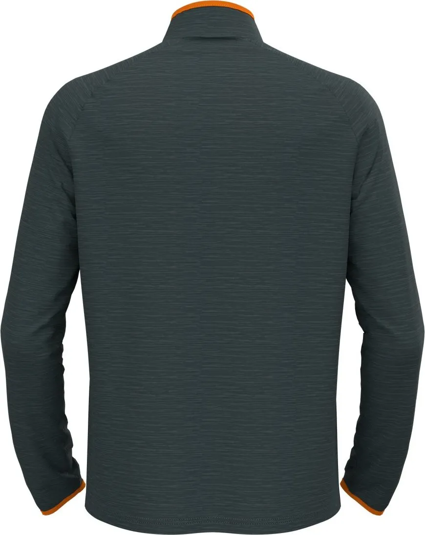 Odlo Men&#x27;s Midlayer 1/2 Zip Run Easy Warm India Ink Melange | Buy Odlo Men&#x27;s Midlayer 1/2 Zip Run Easy Warm India Ink Melange here | Outnorth