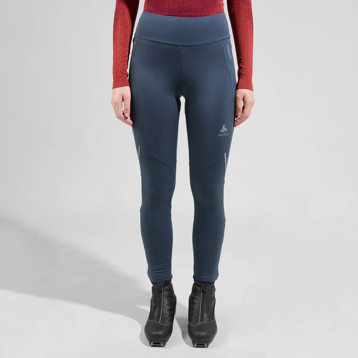 Odlo Women&#x27;s Ceramiwarm Cross-Country Tights India Ink | Buy Odlo Women&#x27;s Ceramiwarm Cross-Country Tights India Ink here | Outnorth