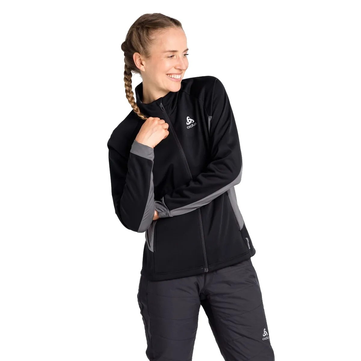 Odlo Women&#x27;s Jacket Brensholmen Folkstone Gray/India Ink | Buy Odlo Women&#x27;s Jacket Brensholmen Folkstone Gray/India Ink here | Outnorth
