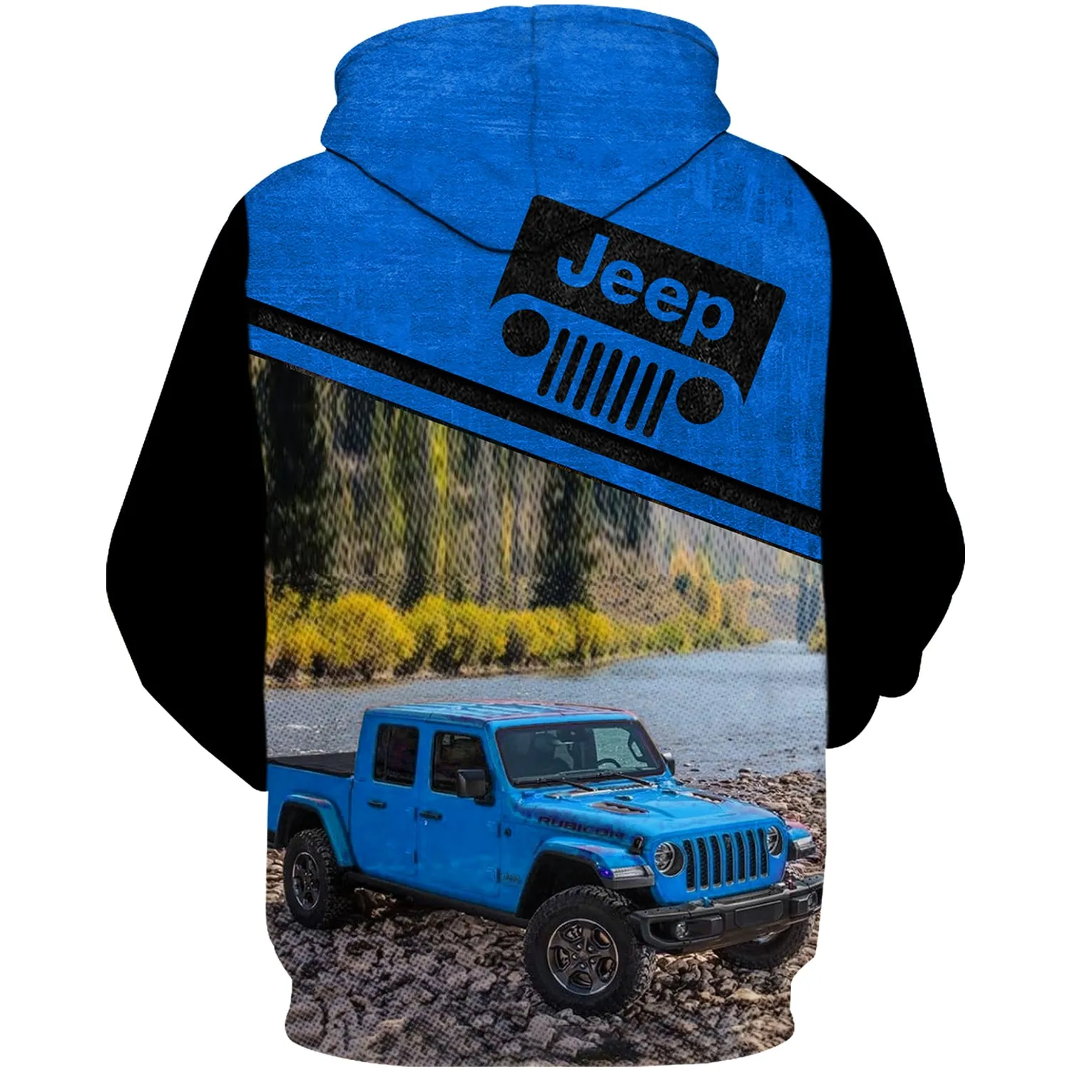 Off Road Jeep Gladiator - Hydro Blue Pearl Hoodie