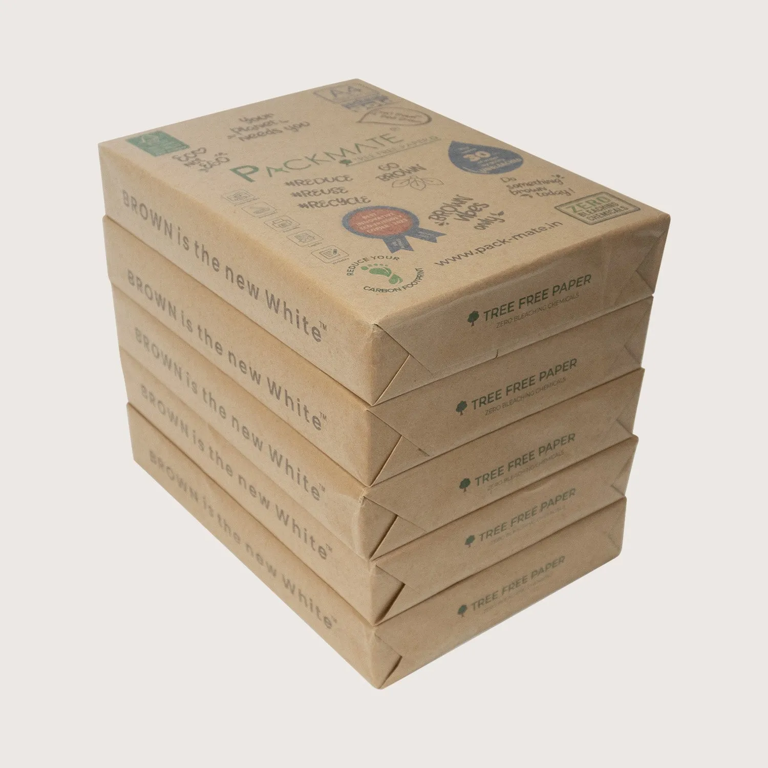 Packmate Gold (A4 Copier Paper - 500 Sheets) | A4 Paper Ream | Made From 100% Recycled Paper