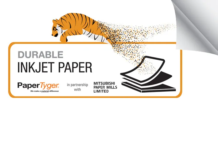 PaperTyger® INKJET Wide Format Roll - 6 mil, 48# bond, 180 GSM - 3" core