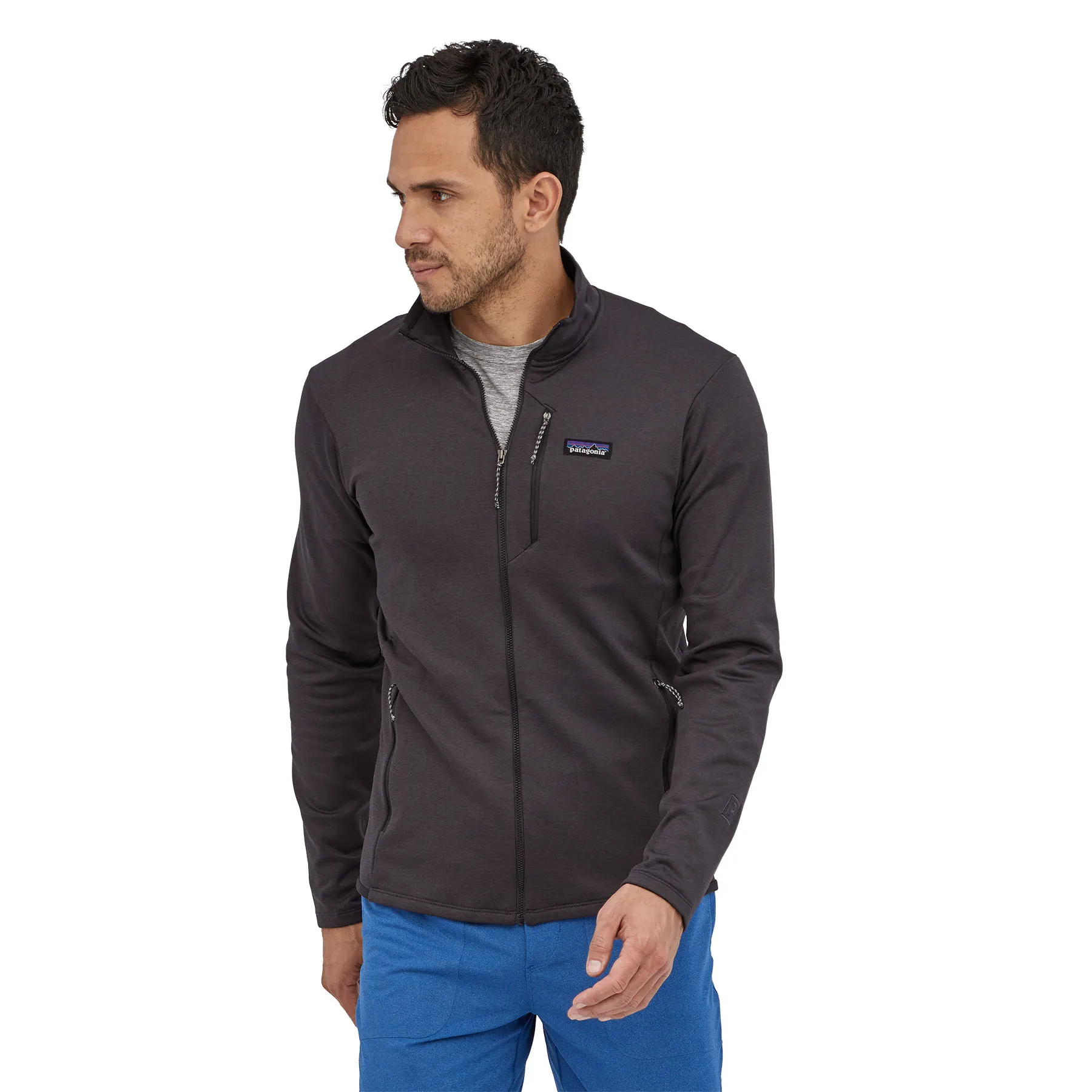 Patagonia Men&#x27;s R1 Daily Jacket Ink Black - Black X-Dye | Buy Patagonia Men&#x27;s R1 Daily Jacket Ink Black - Black X-Dye here | Outnorth