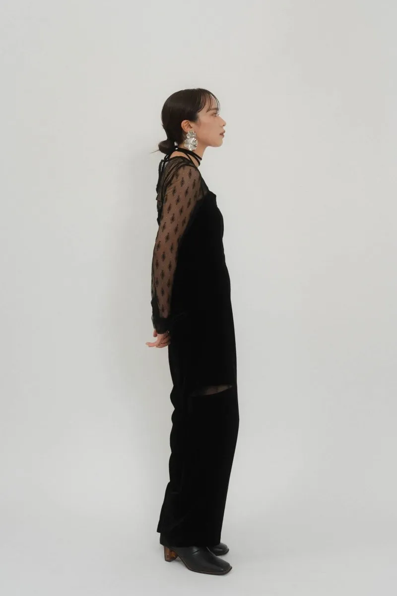 pattern lace all in one/black
