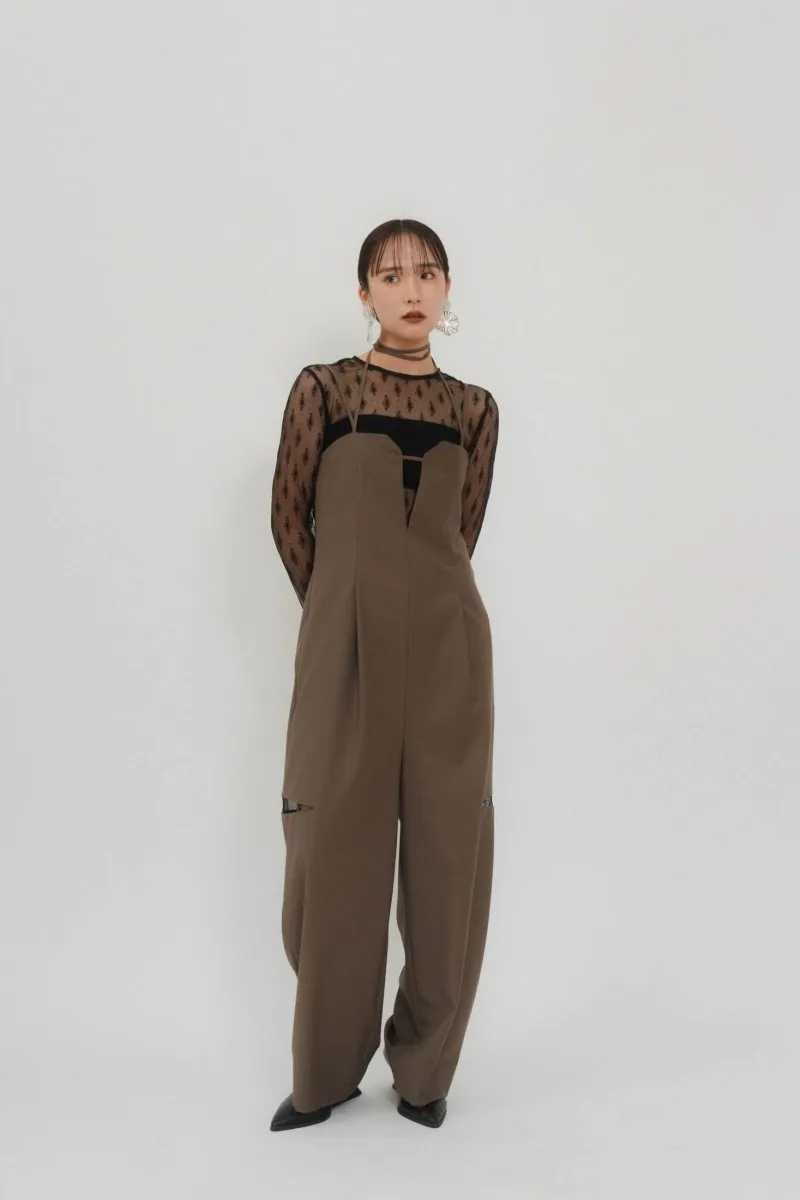 pattern lace all in one/khaki