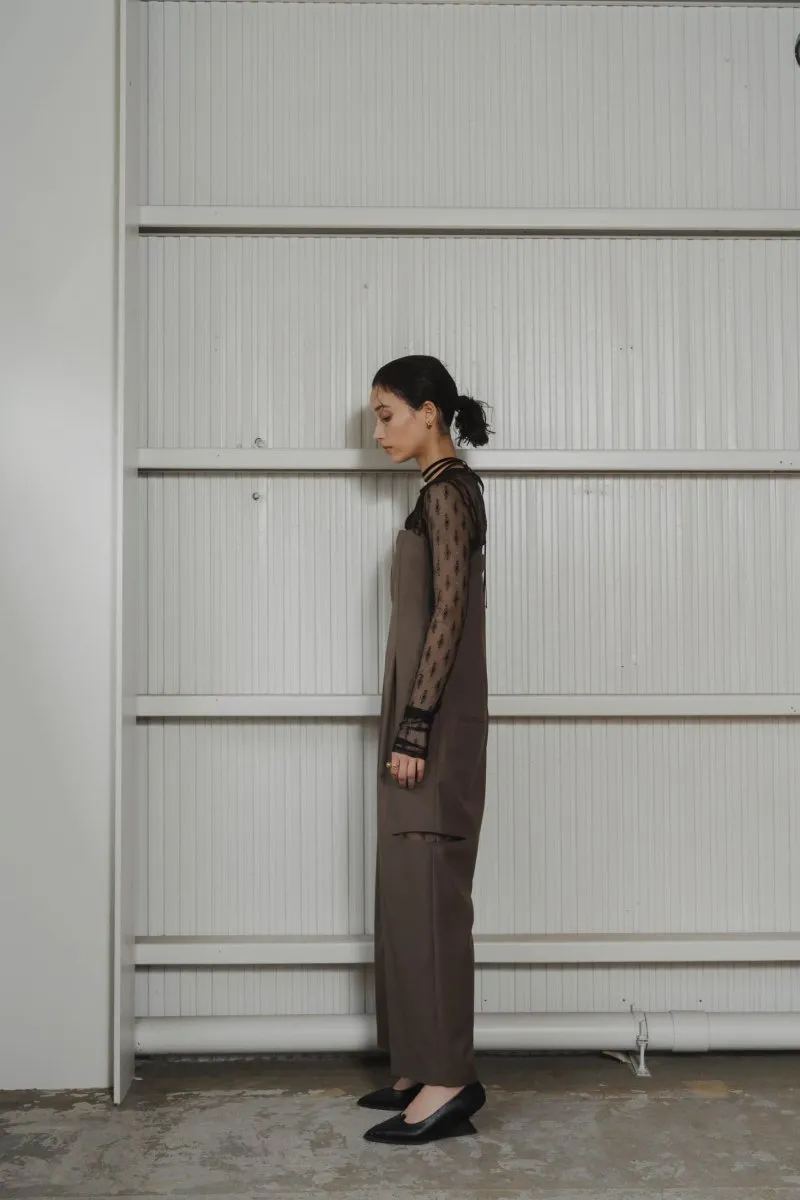 pattern lace all in one/khaki