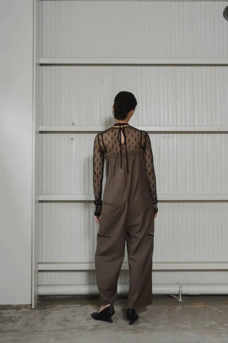 pattern lace all in one/khaki