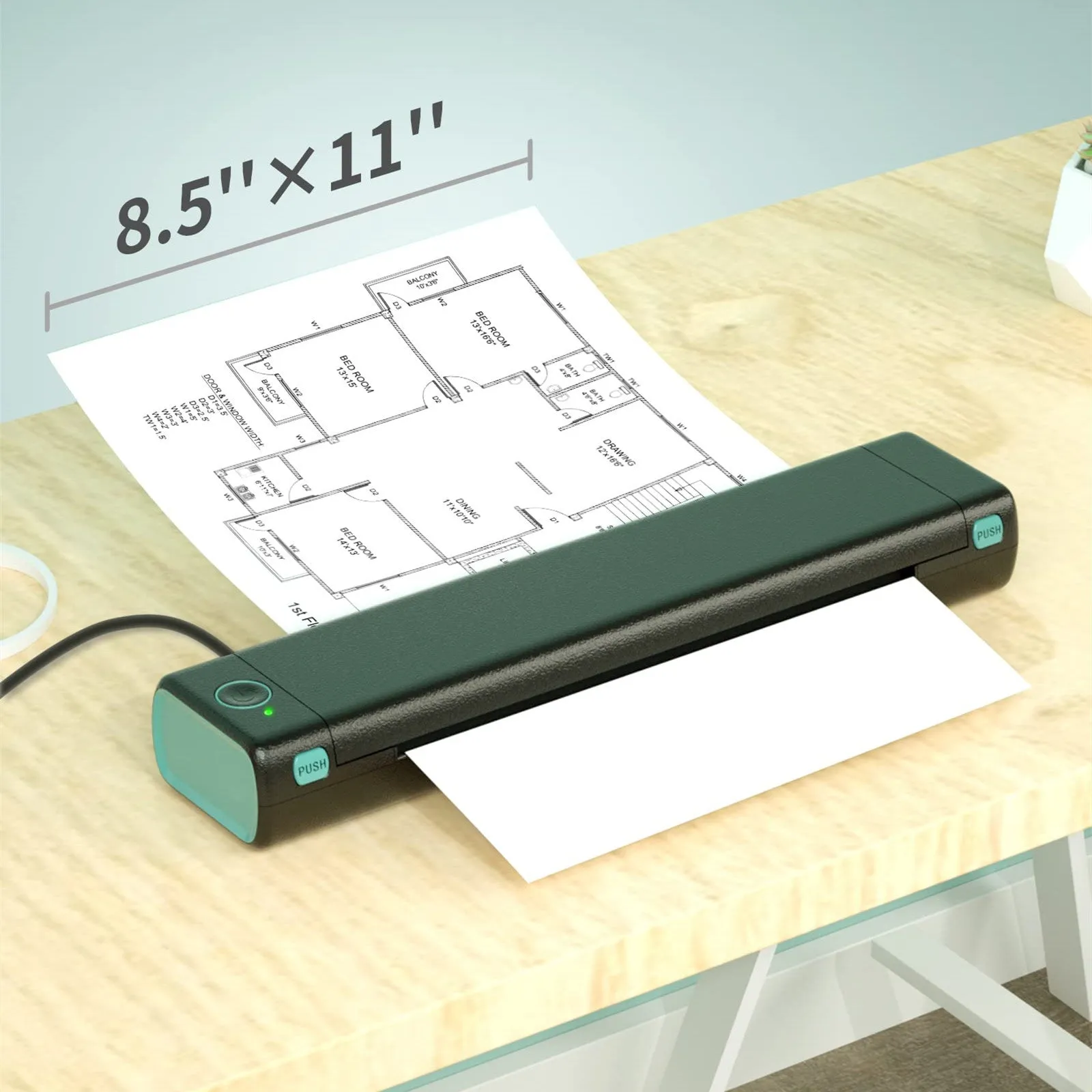 “Phomemo M08F A4 Portable Wireless Thermal Printer”
