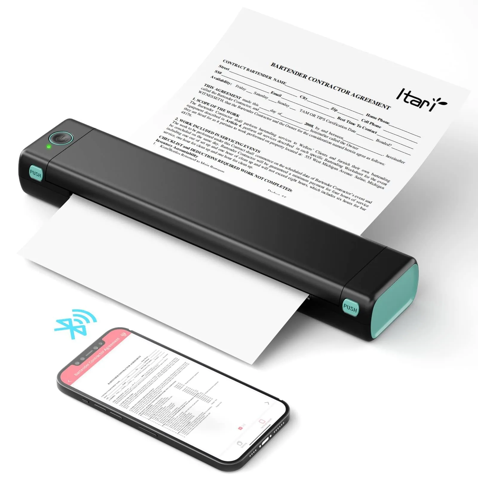 “Phomemo M08F A4 Portable Wireless Thermal Printer”