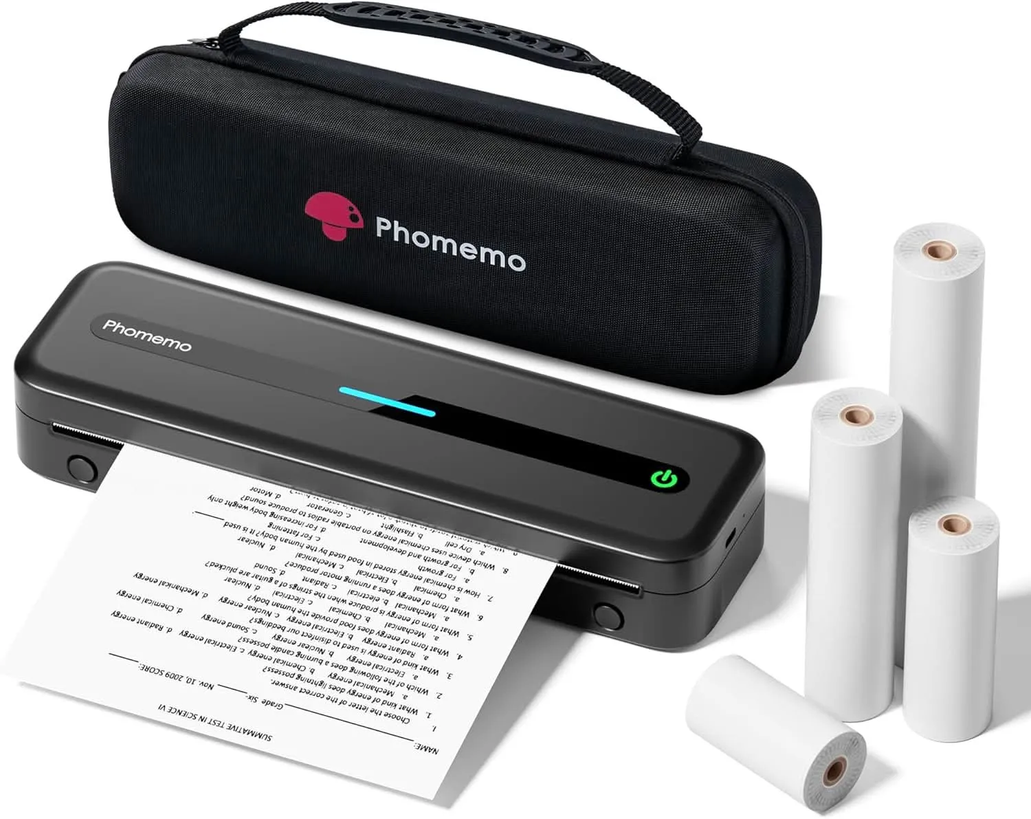 Phomemo Portable Printer,[Upgrade] M832 Inkless Printer,Bluetooth Portable Printers Wireless for Travel,8.5''x 11''Thermal Printer Support Multi Sizes for Home,Office,Car,Compatible with Phone &Laptop