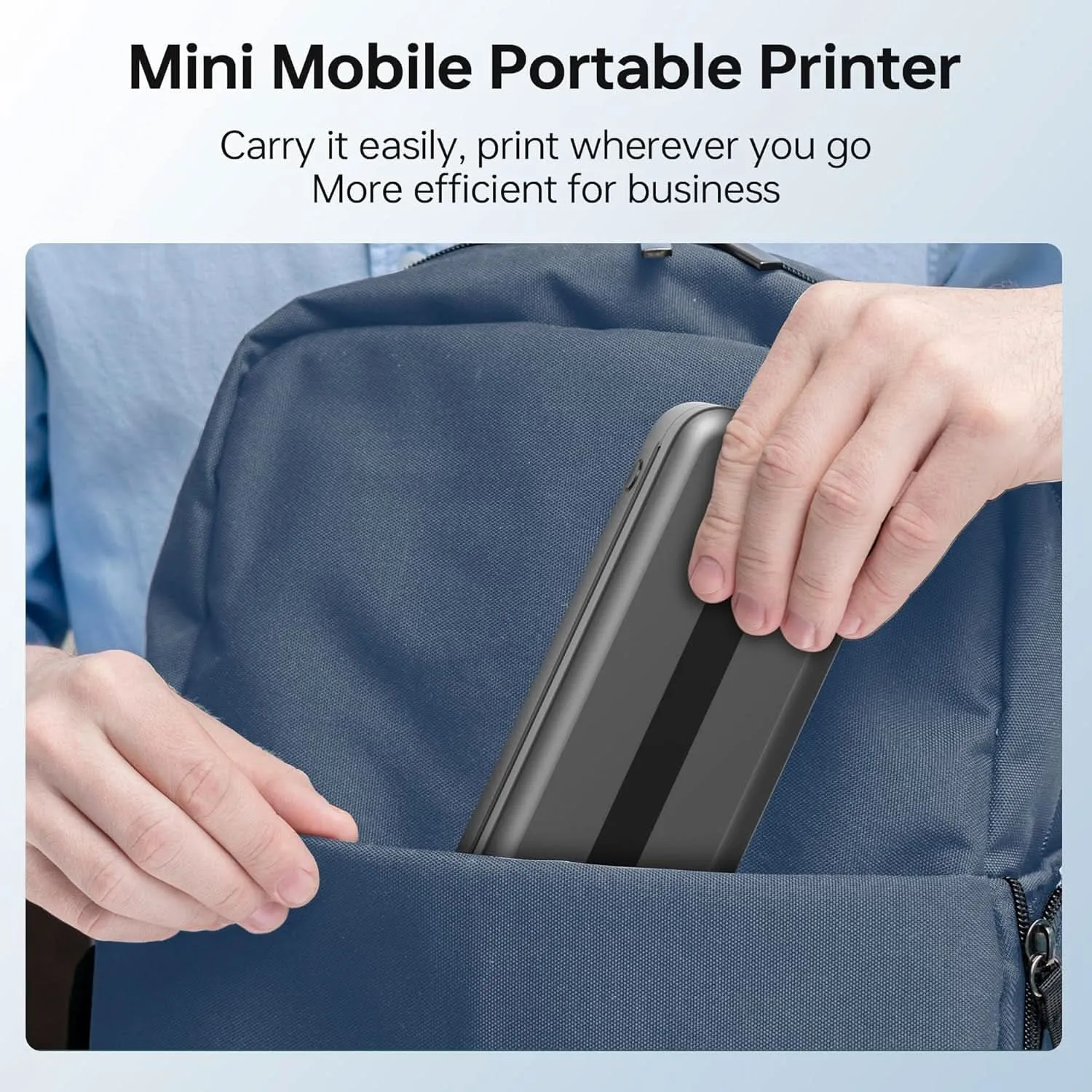 Phomemo Portable Printer,[Upgrade] M832 Inkless Printer,Bluetooth Portable Printers Wireless for Travel,8.5''x 11''Thermal Printer Support Multi Sizes for Home,Office,Car,Compatible with Phone &Laptop