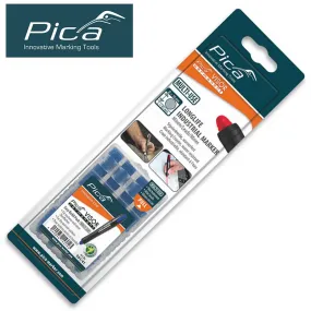 PICA PICA VISOR PERMANENT MARKER REFILLS BLUE 4PC IN BLISTER PICA991-41-SB