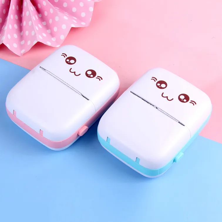 Portable Thermal Mini Pocket Printer Paper Photo For Pics Labels QR Codes Wireless
