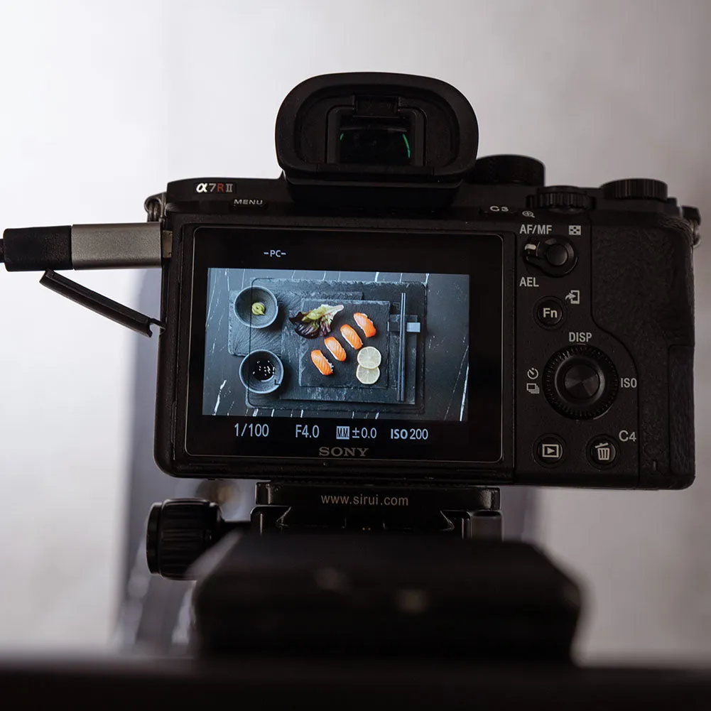 ProBoards Flat Lay Photography Rigid Black & White Marble   Subway Tiles Backdrop - Rushcutters Bay (60cm x 60cm)