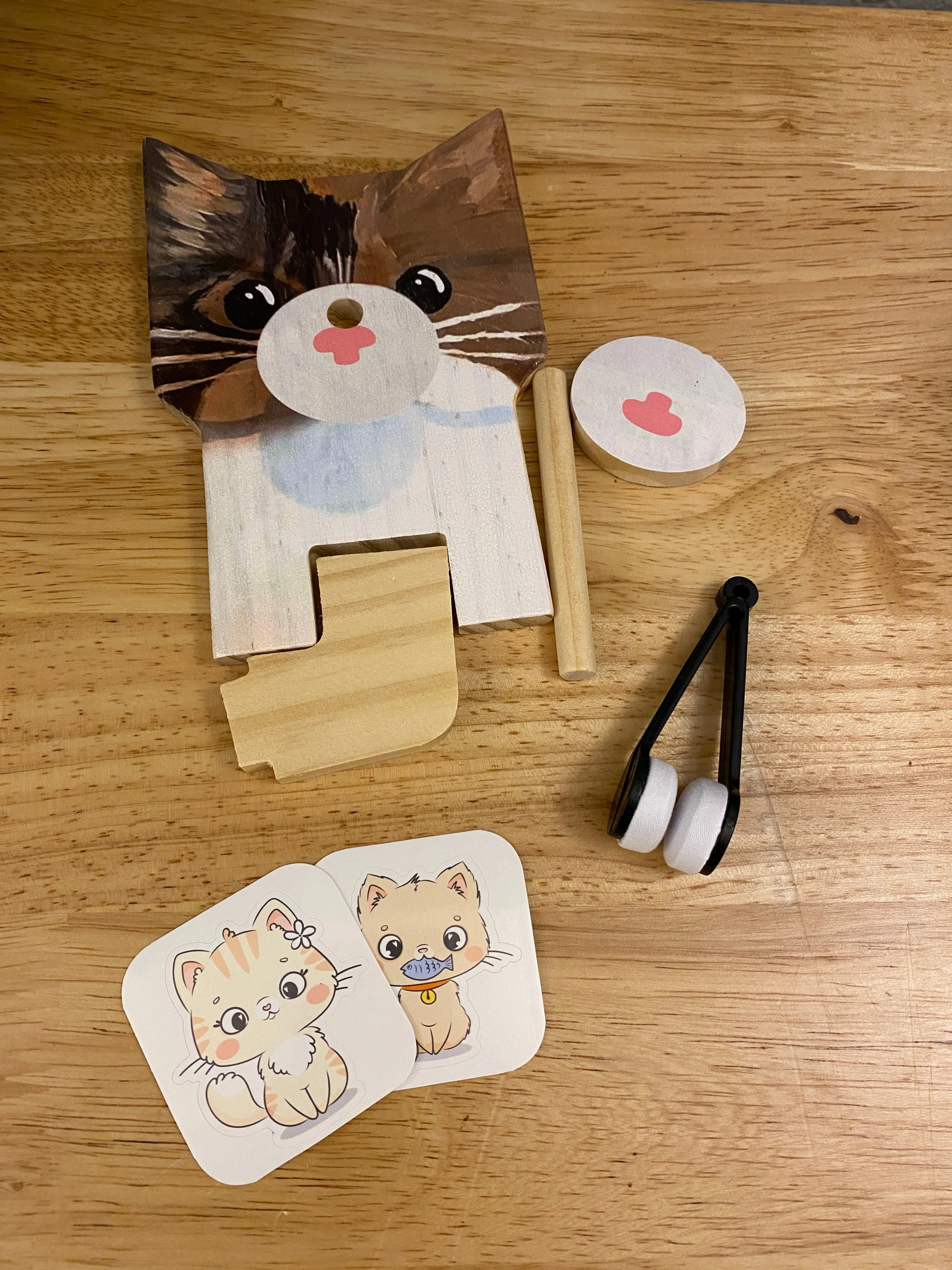 Red Fox Glasses Holder, wooden eyeglasses stand, Fox eyeglasses stand
