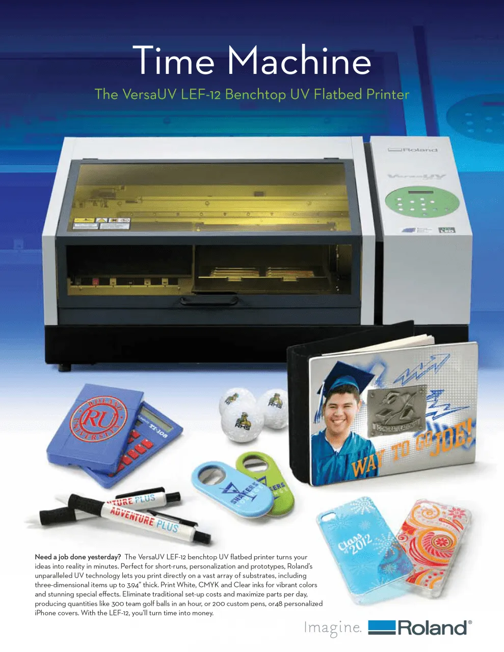 Roland VersaUV LEF-12i UV Printer - PRE-OWNED