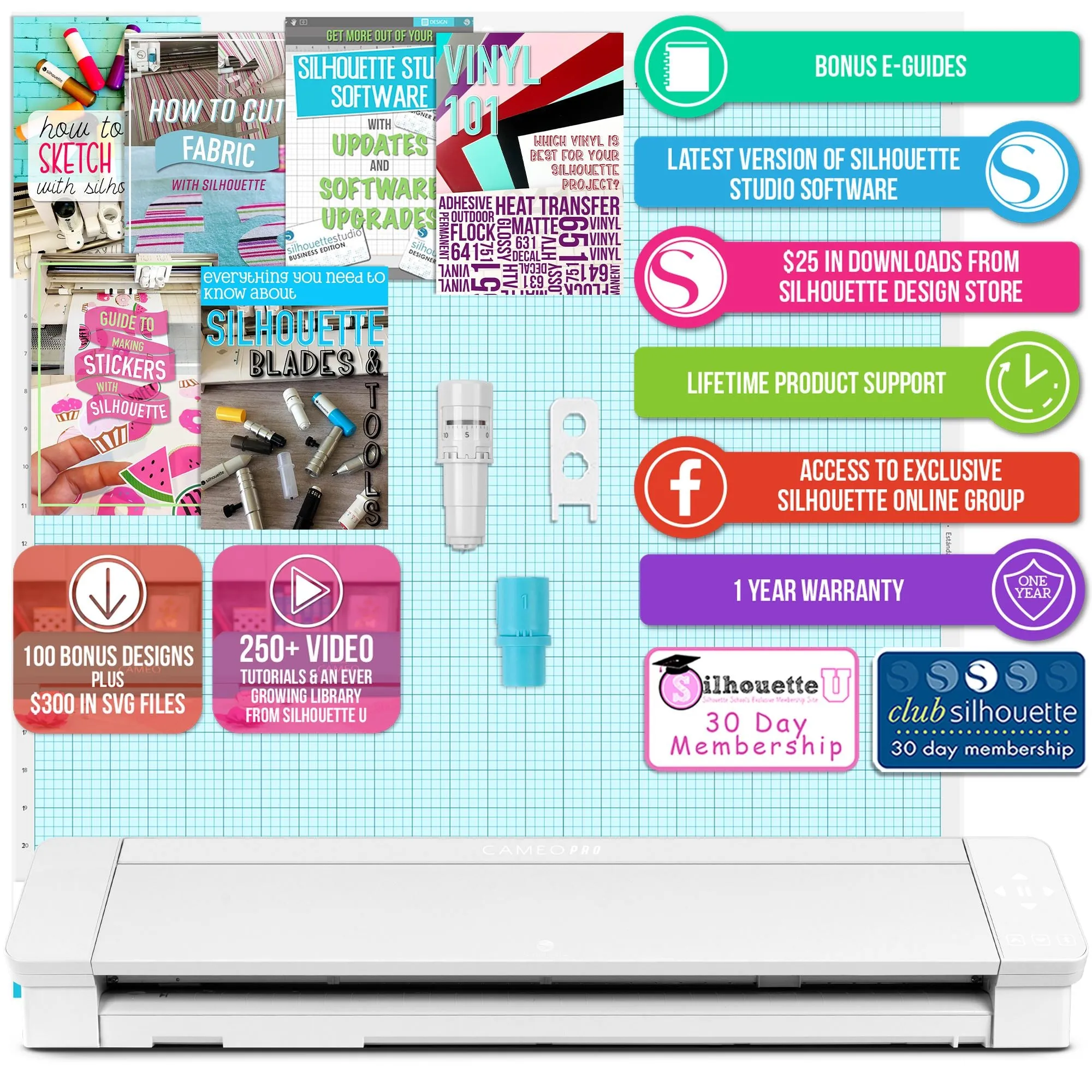 Sawgrass UHD Virtuoso SG500 Sublimation Printer & Cameo 4 PRO 24" Bundle