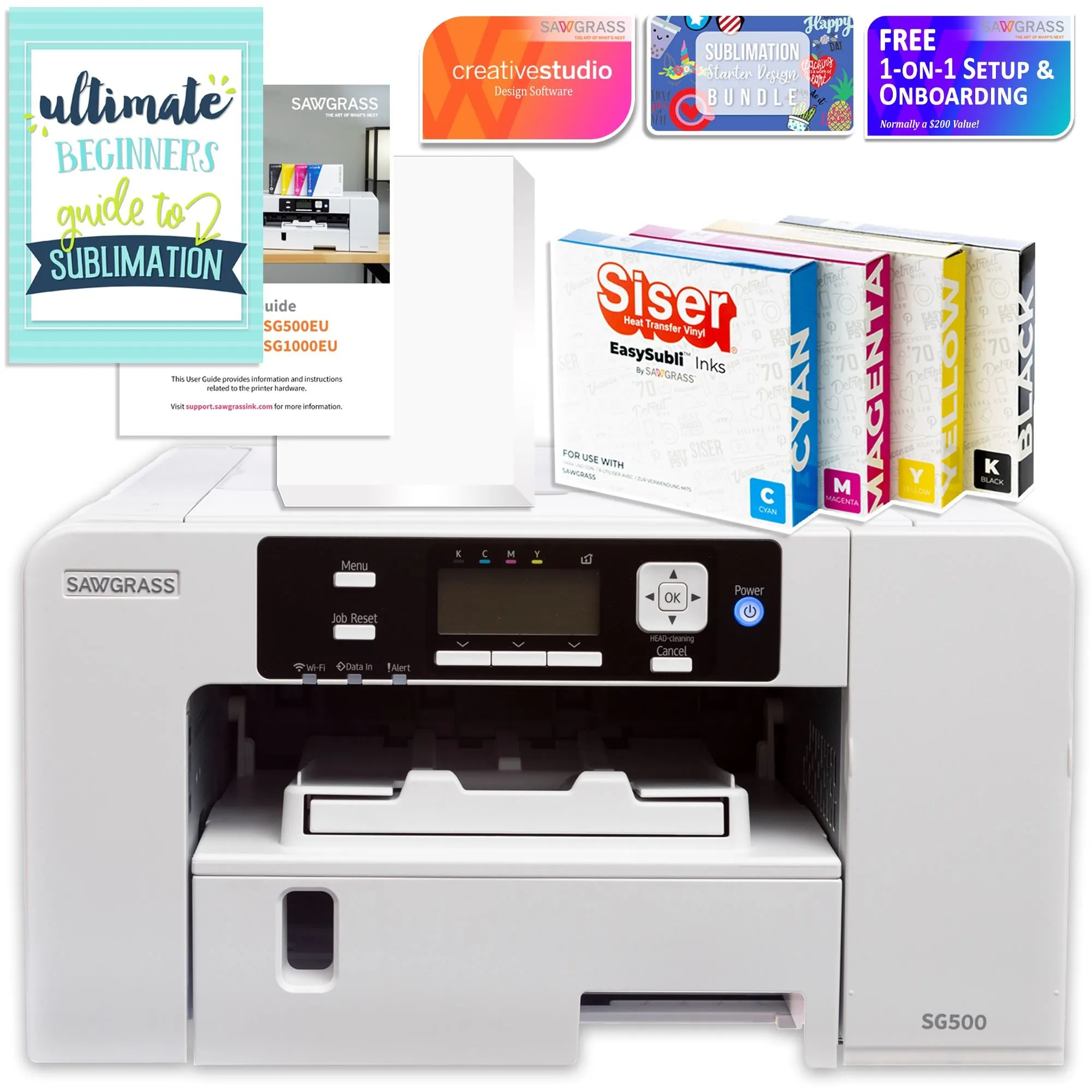 Sawgrass Virtuoso SG500 Sublimation Printer & Cameo 4 PRO 24" Bundle