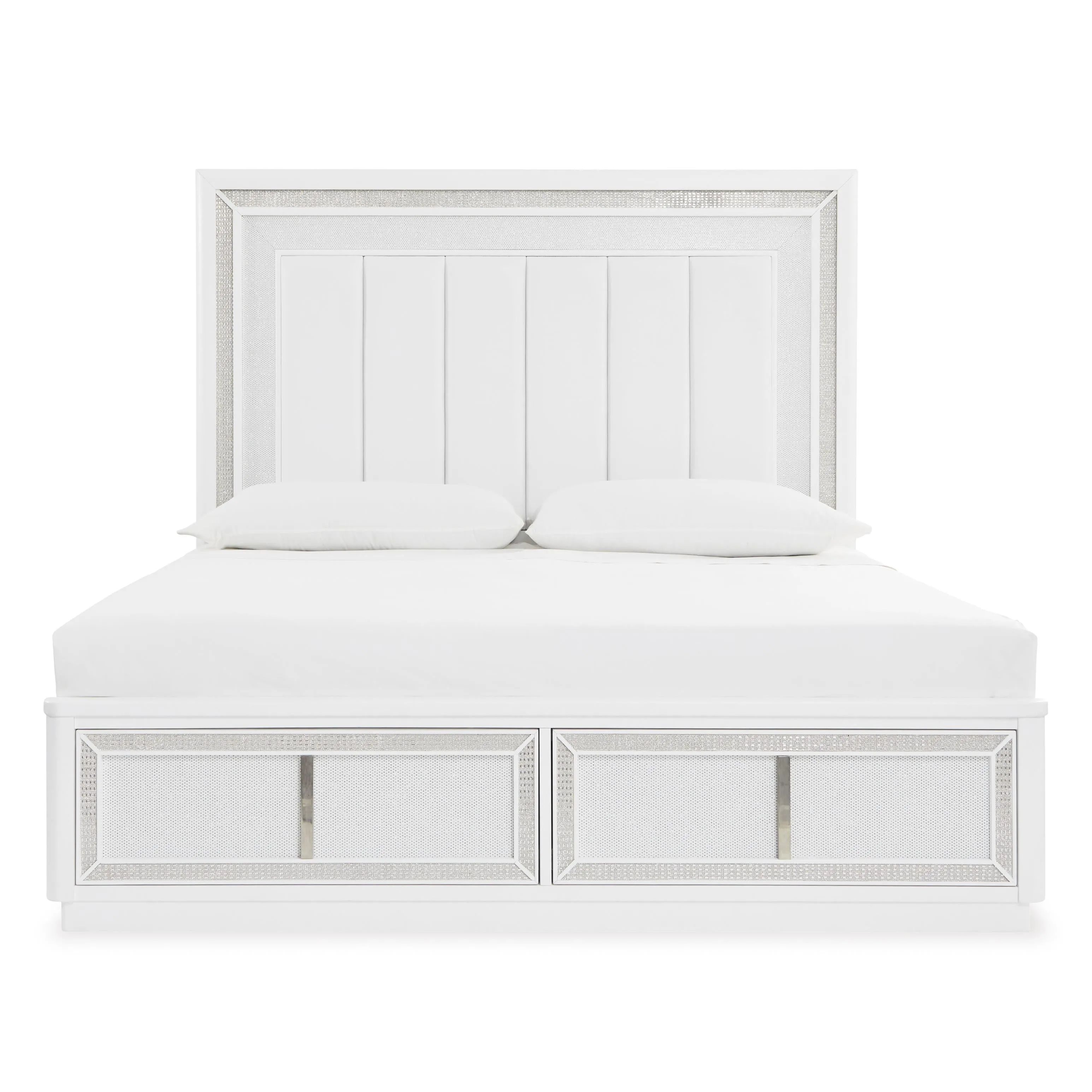 Signature Design by Ashley Chalanna California King Upholstered Panel Bed with Storage B822-58/B822-56S/B822-94