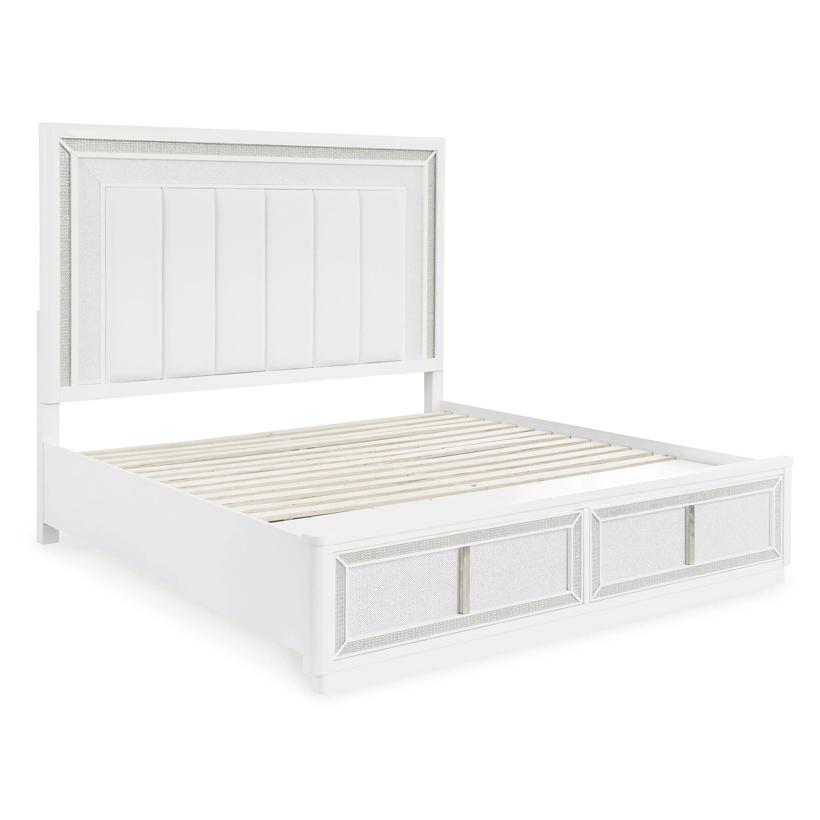 Signature Design by Ashley Chalanna California King Upholstered Panel Bed with Storage B822-58/B822-56S/B822-94