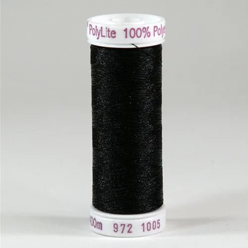 Sulky 60wt PolyLite in Black, 440yd Spool