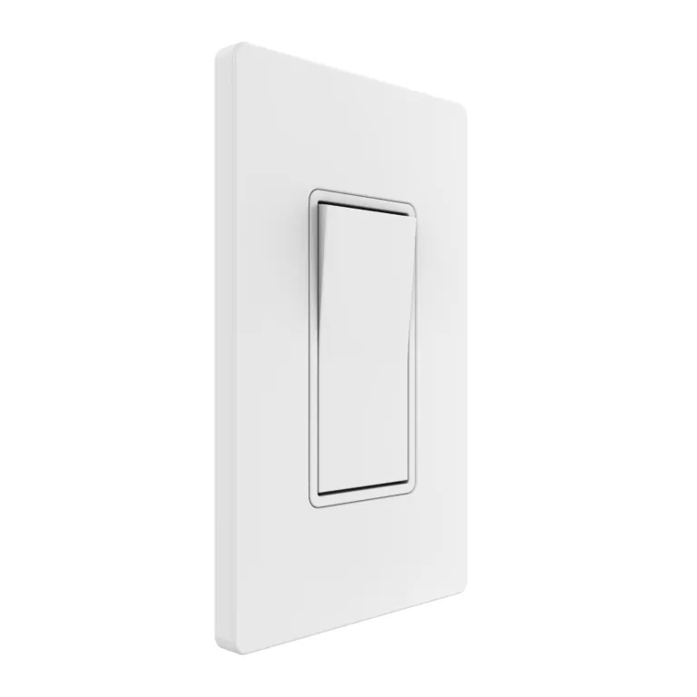 TAN-D0070W-S 1-Gang Decorator Screwless Wall Plate - White
