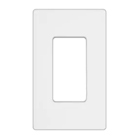 TAN-D0070W-S 1-Gang Decorator Screwless Wall Plate - White
