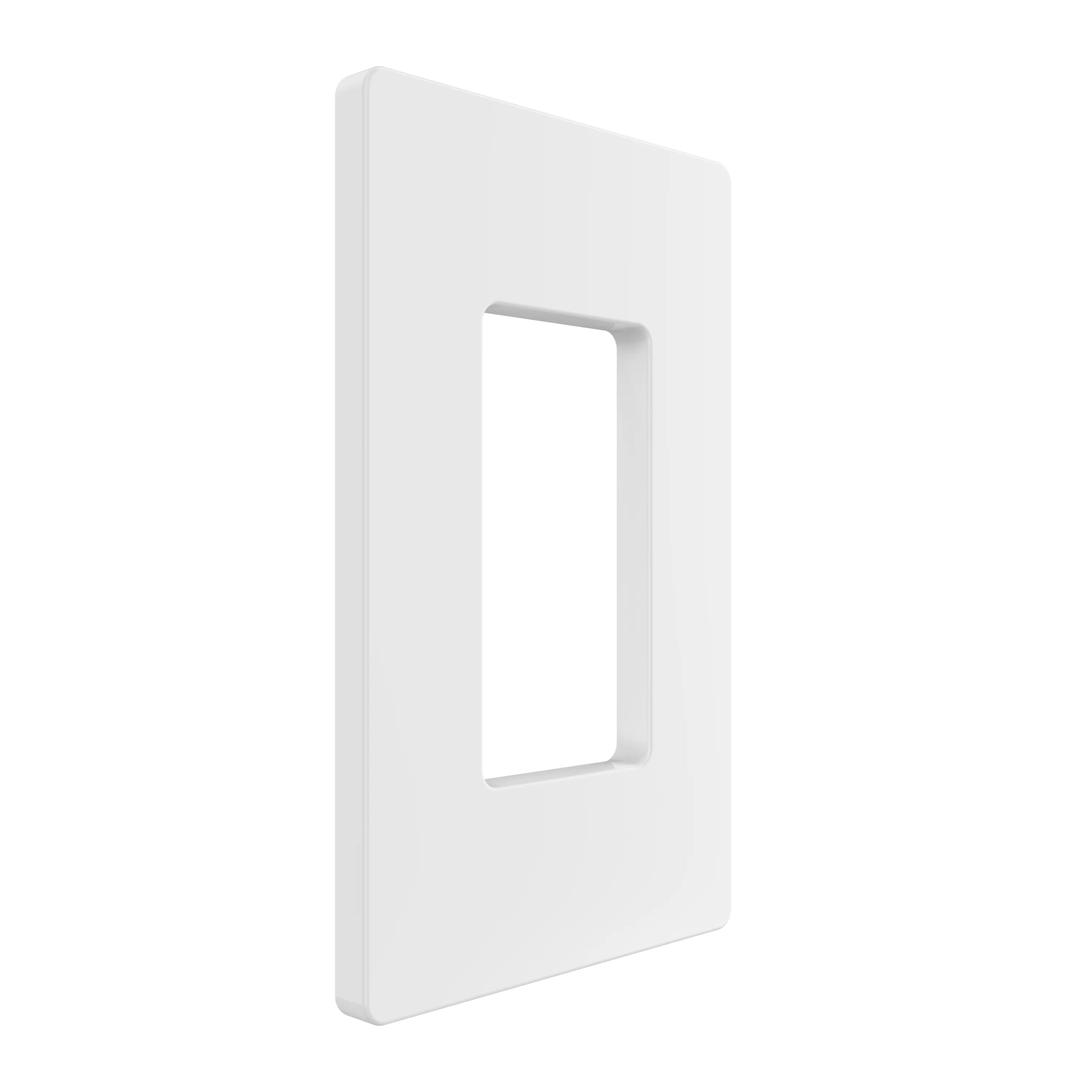 TAN-D0070W-S 1-Gang Decorator Screwless Wall Plate - White