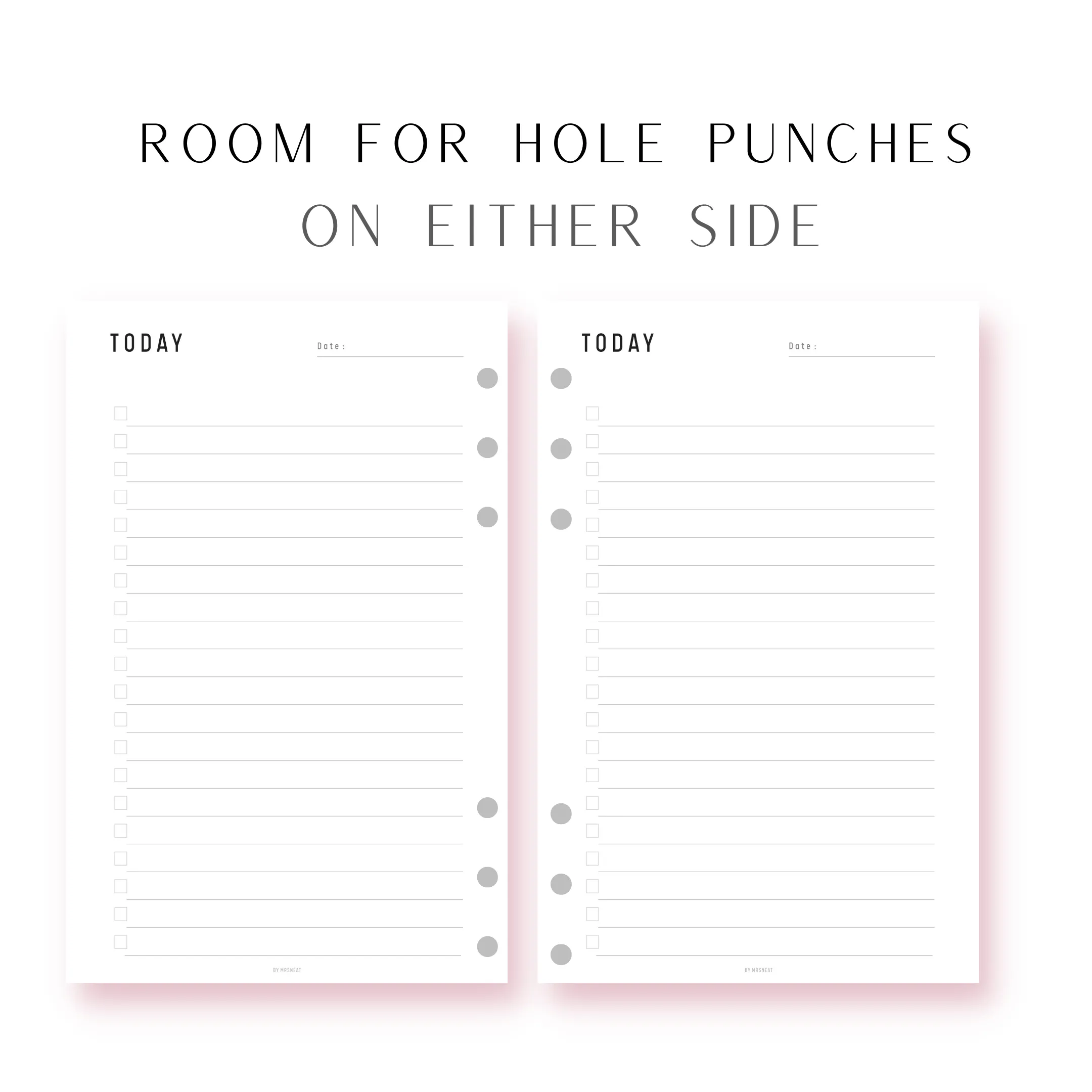 To Do List Planner Printable Bundle - M081