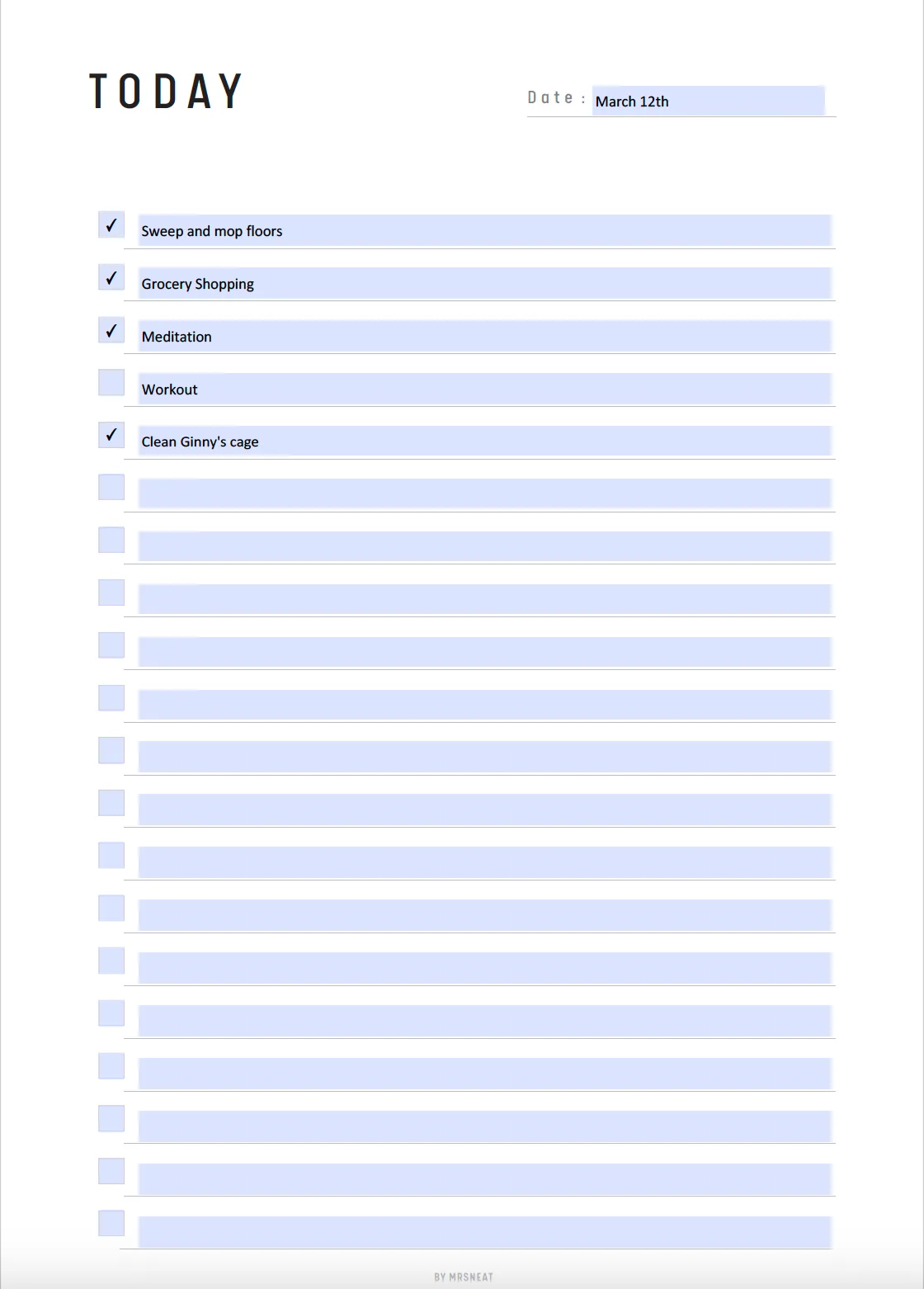 To Do List Planner Printable Bundle - M081