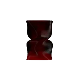 Twist Amber Gloss Side Table