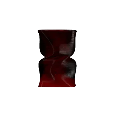 Twist Amber Gloss Side Table