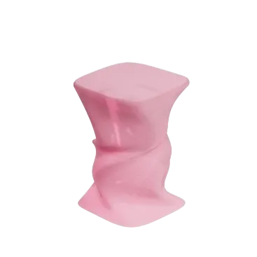 Twist Rose Gloss Side Table