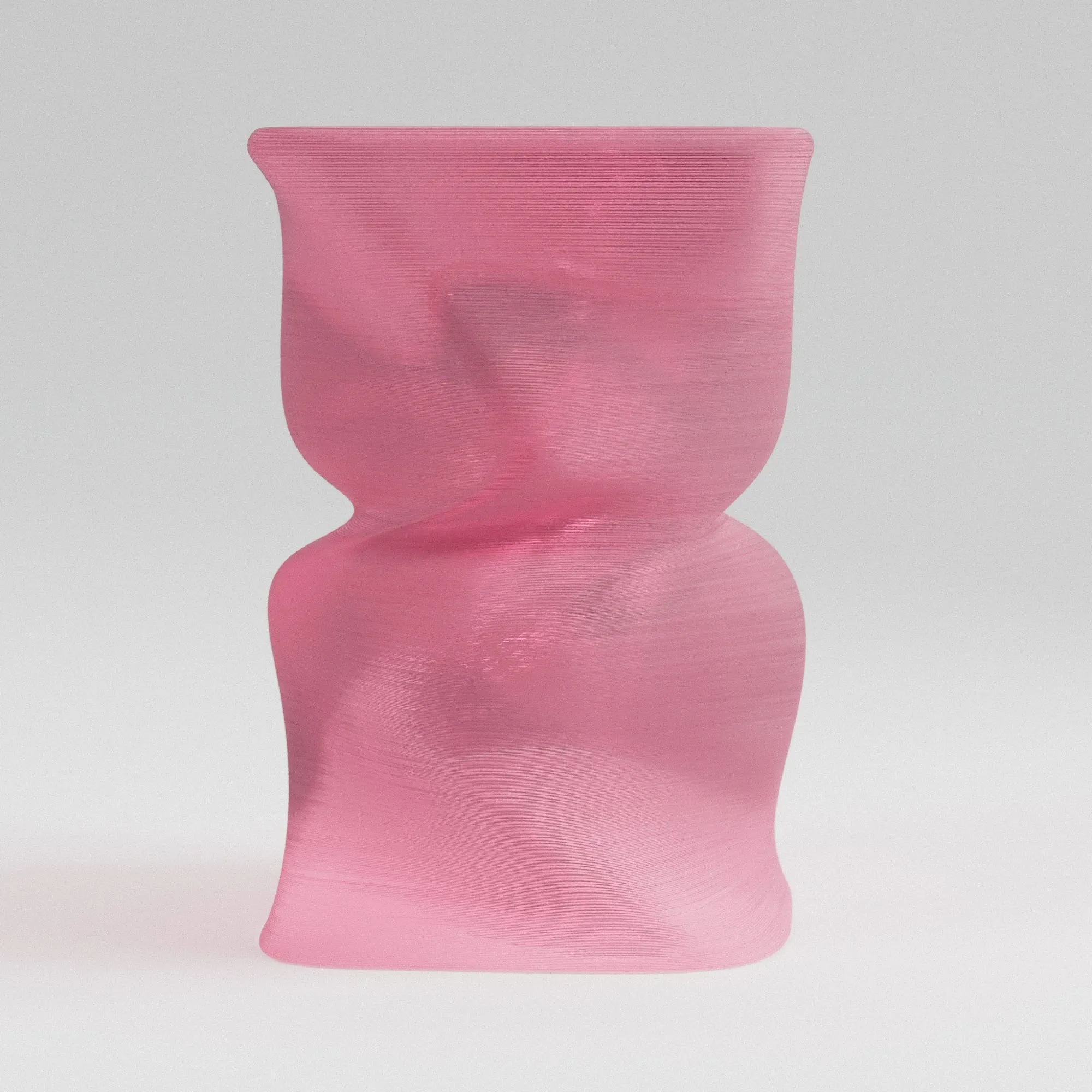 Twist Rose Gloss Side Table