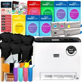 Uninet IColor 560 White Toner Printer Business Bundle w/ Media, $1044 Software