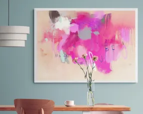 Urban street art Hot pink graffiti Abstract wall art, Wall Art Print, Abstract painting Digital download, Abstract vibrant painting