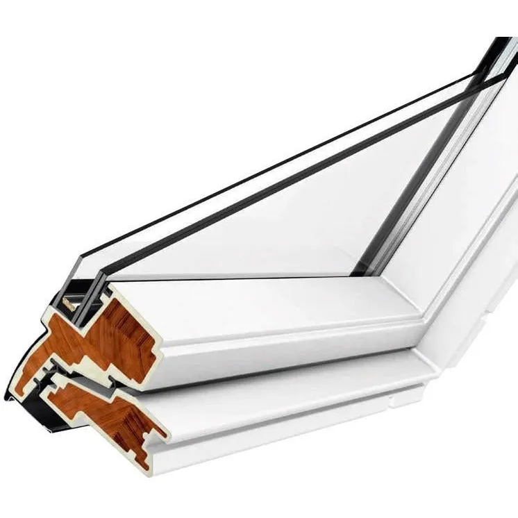 VELUX GGU FK08 0070 White Maintenance Free Centre-Pivot Roof Window (66 x 140 cm)
