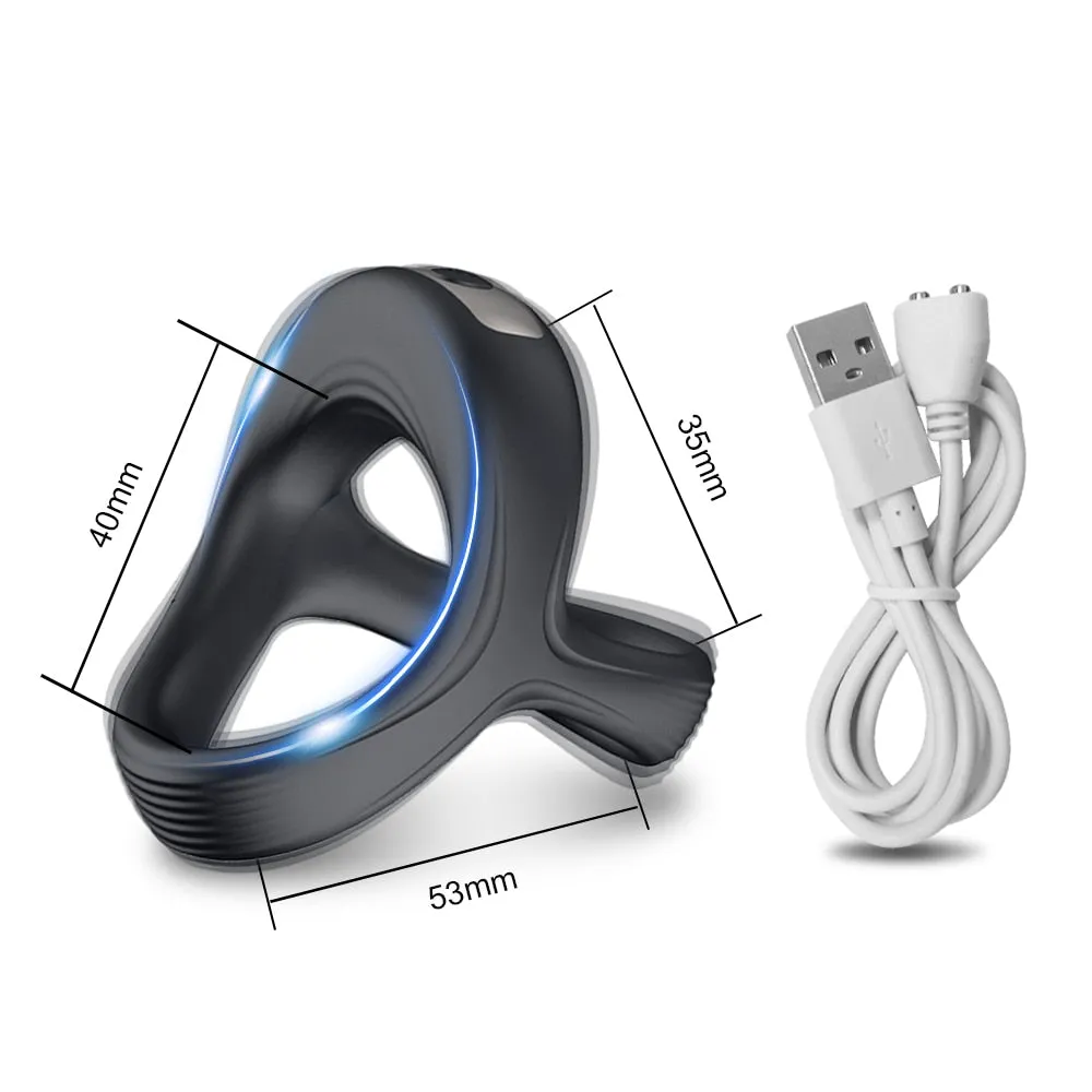 Vibrating Penis Ring Cock Ring for Man Delay Ejaculation Couple Rings Cockring Sex Toys for Men
