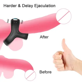 Vibrating Penis Ring Cock Ring for Man Delay Ejaculation Couple Rings Cockring Sex Toys for Men