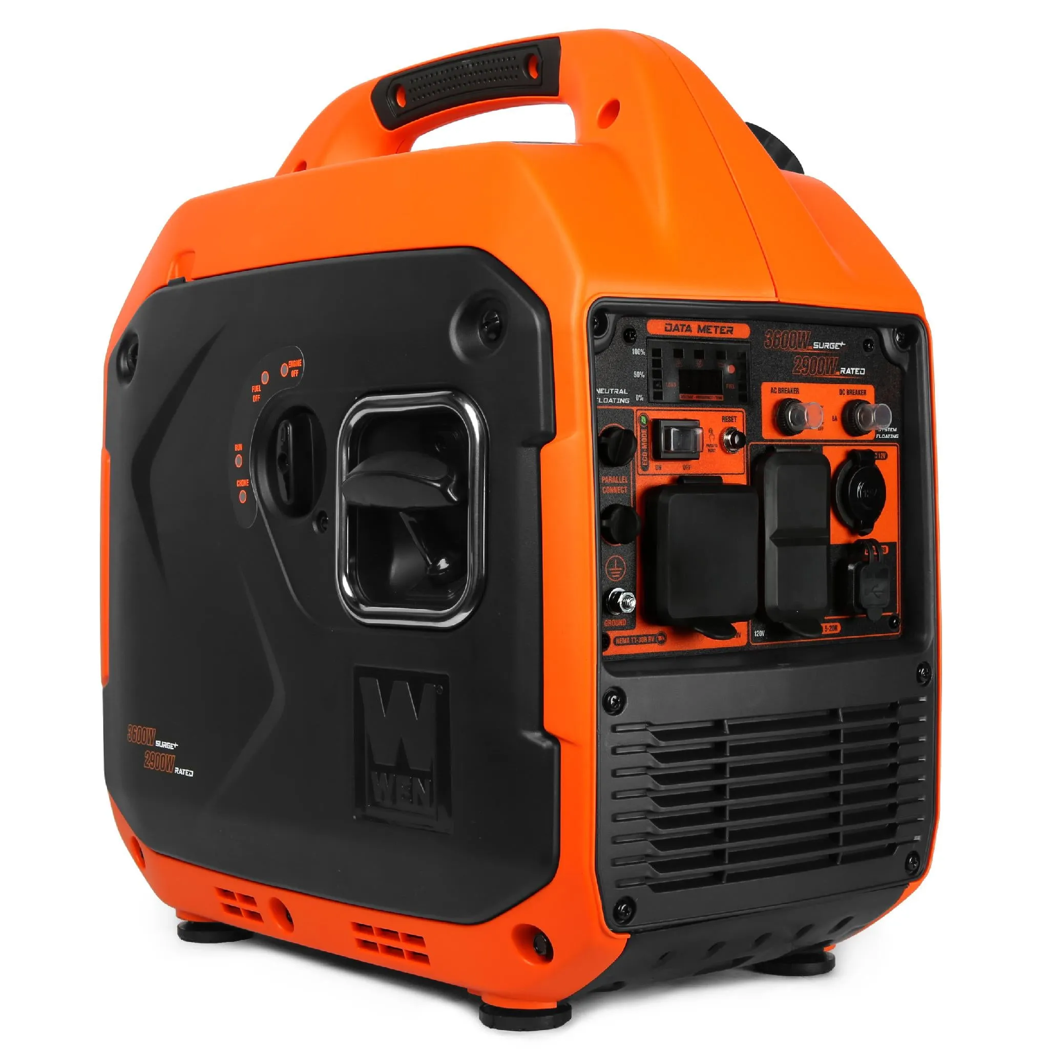 WEN 56360i Quiet and Lightweight 3600-Watt RV-Ready Portable Inverter Generator with Fuel Shut Off