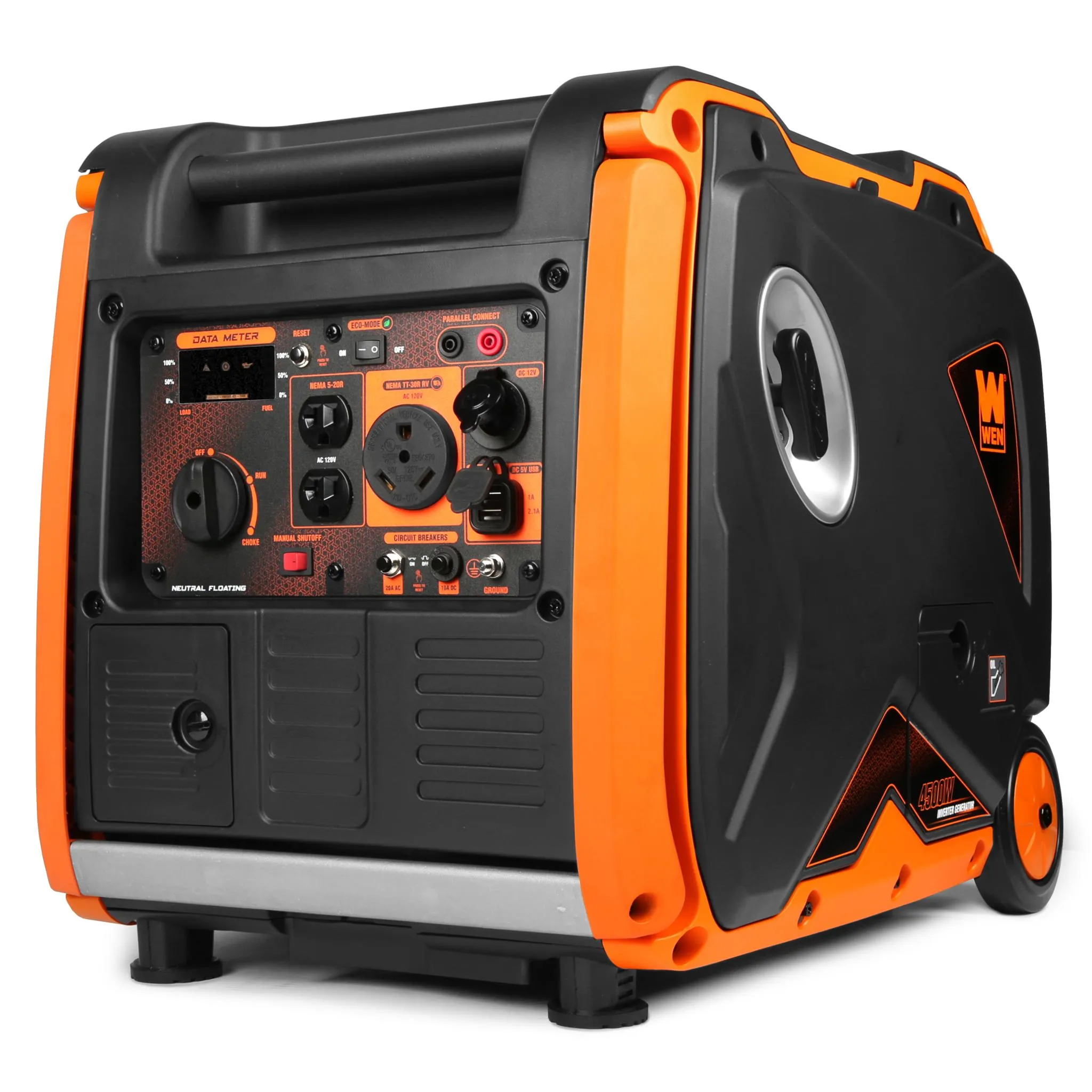 WEN 56450i Super Quiet 4500-Watt RV-Ready Portable Inverter Generator with Fuel Shut-Off